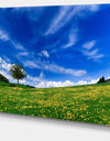 Spring Landscape Green Fields - Landscape Canvas Wall Artwork