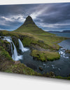 Beautiful Kirkjufellsfoss Waterfall - Landscape Canvas Wall Artwork