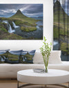 Beautiful Kirkjufellsfoss Waterfall - Landscape Canvas Wall Artwork