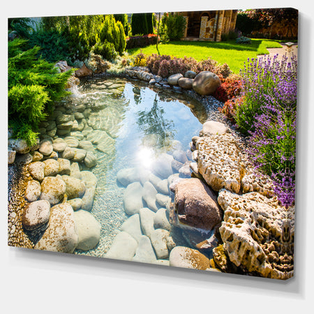 Stream in Rocky Landscape - Landscape Canvas Wall Artwork