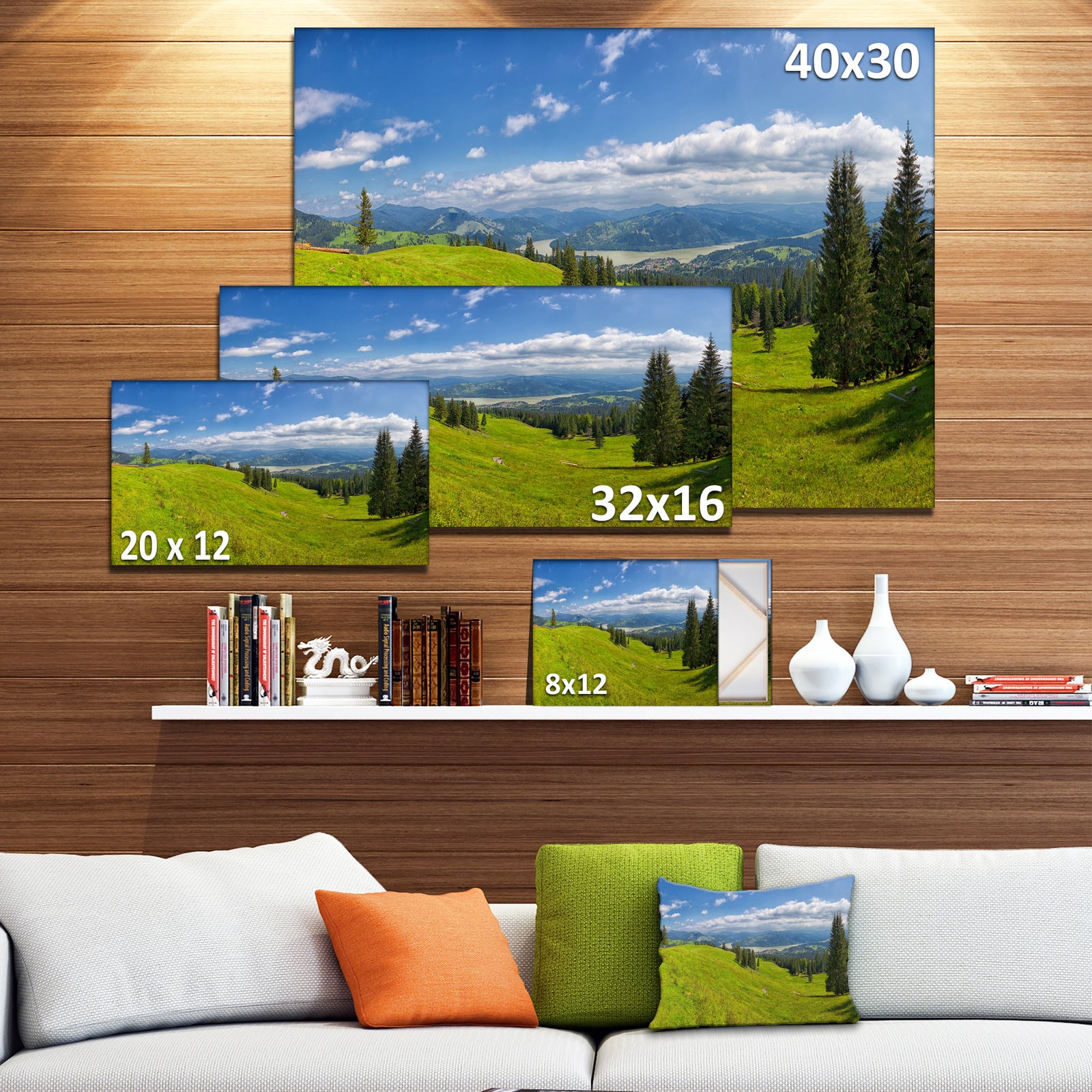 Summer in Ceahlau Mountains - Landscape Canvas Wall Artwork