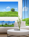 Calm Meadow with Single Tree - Landscape Canvas Wall Artwork