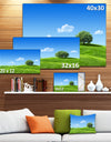 Calm Meadow with Single Tree - Landscape Canvas Wall Artwork