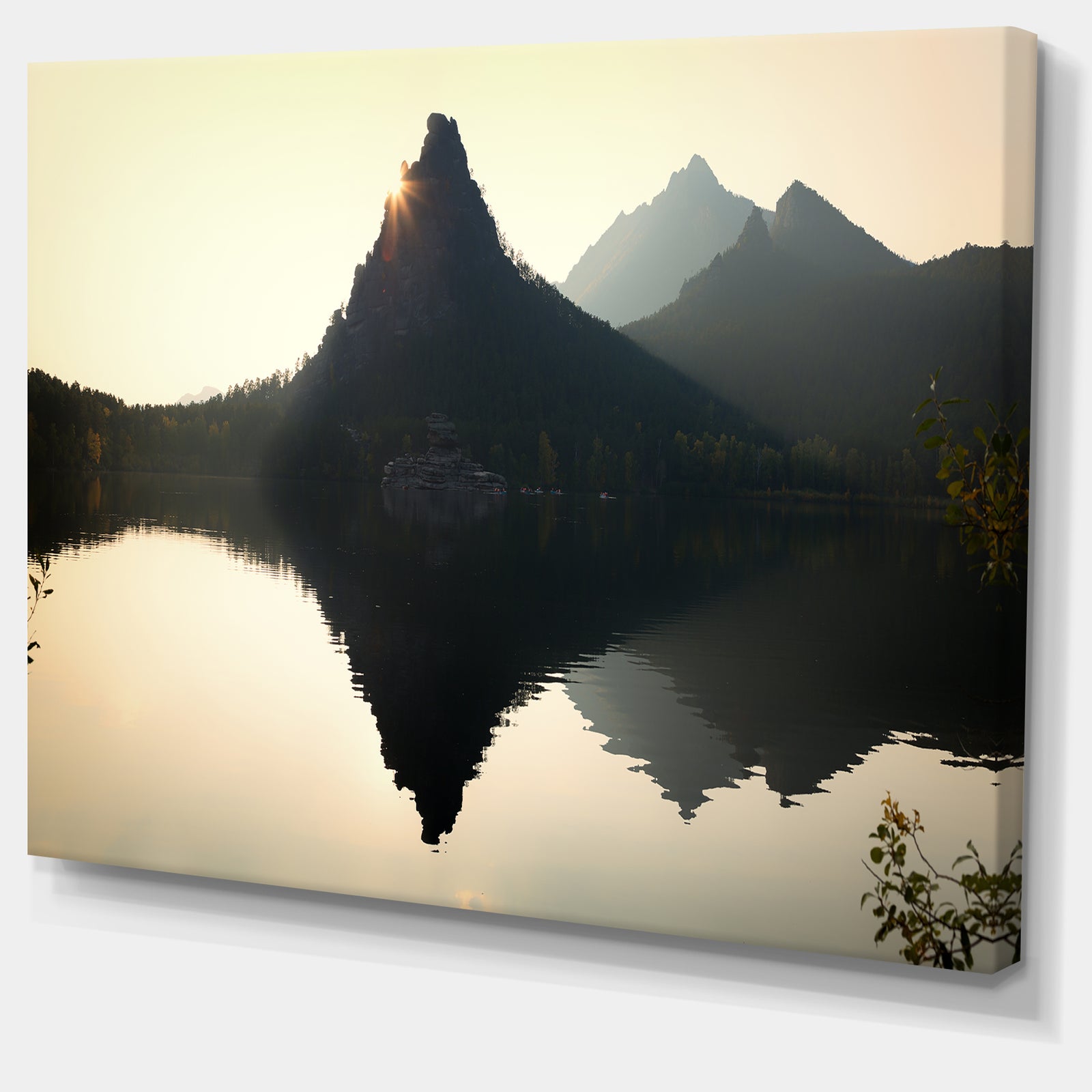 National Park Burabay at Sunset - Landscape Canvas Wall Artwork
