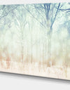 Winter with Foggy Forest - Landscape Canvas Wall Artwork