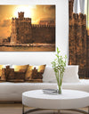 Old Castle at Sunset - Landscape Canvas Wall Artwork