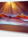 Alien Landscape at Sunset - Landscape Canvas Wall Artwork