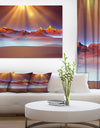 Alien Landscape at Sunset - Landscape Canvas Wall Artwork