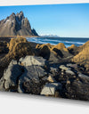 Rocky Stokksness Iceland - Landscape Canvas Wall Artwork