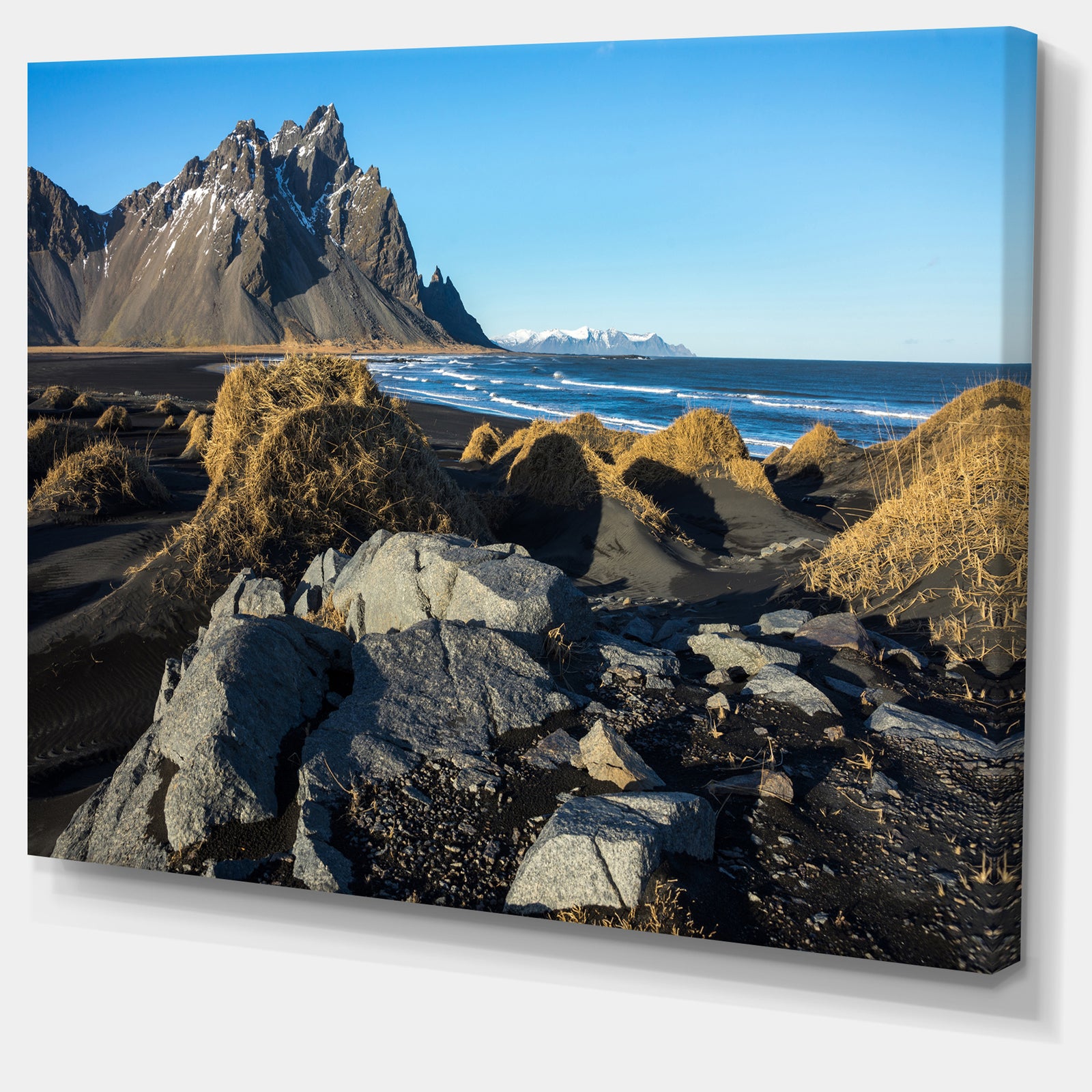 Rocky Stokksness Iceland - Landscape Canvas Wall Artwork