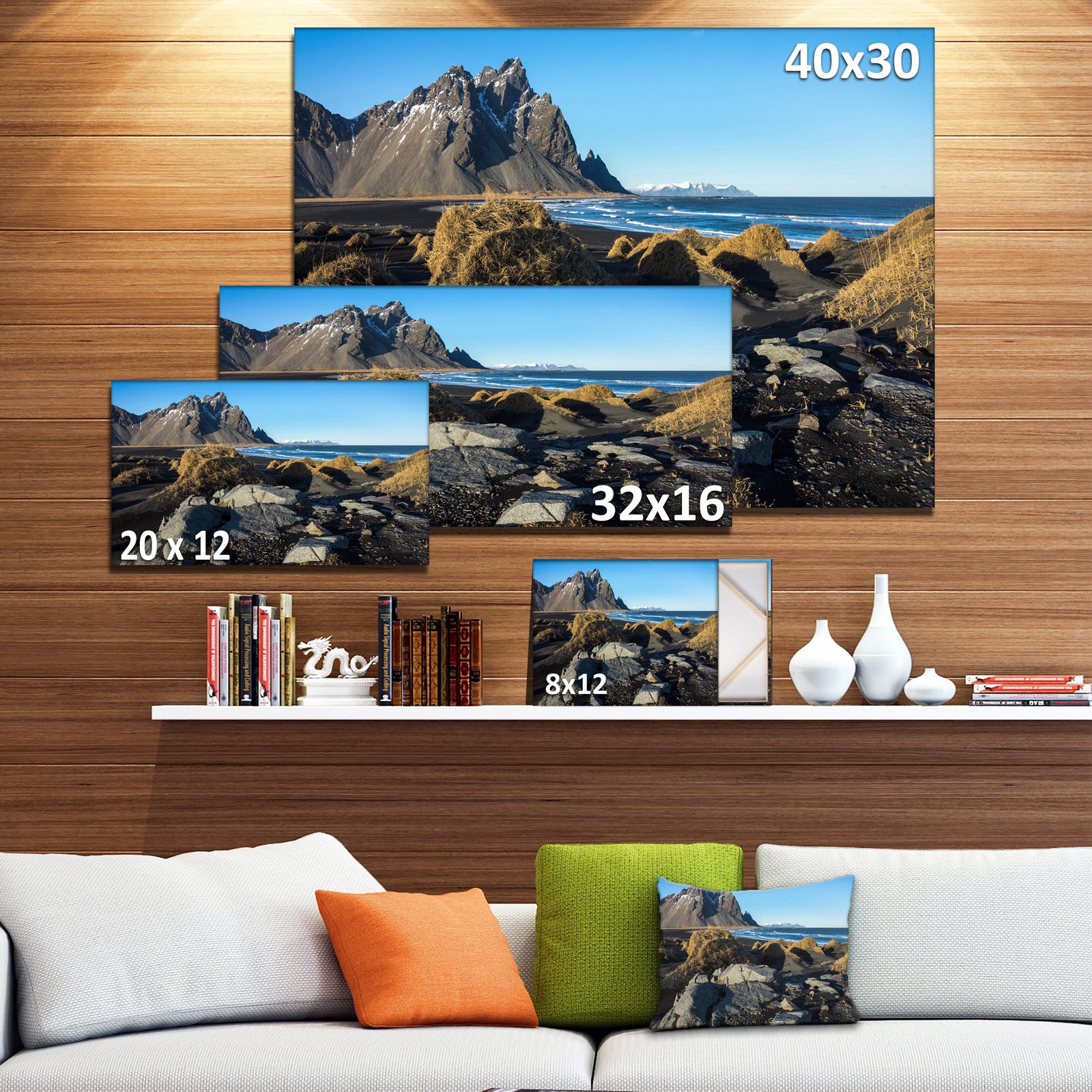 Rocky Stokksness Iceland - Landscape Canvas Wall Artwork