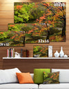 Fall Trees in Bright Colors - Landscape Canvas Wall Artwork