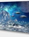 Blue Alien Planet - Landscape Canvas Wall Artwork