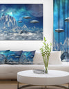 Blue Alien Planet - Landscape Canvas Wall Artwork