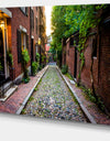 Acorn Street Massachusetts - Landscape Canvas Wall Artwork