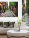 Acorn Street Massachusetts - Landscape Canvas Wall Artwork