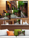 Acorn Street Massachusetts - Landscape Canvas Wall Artwork