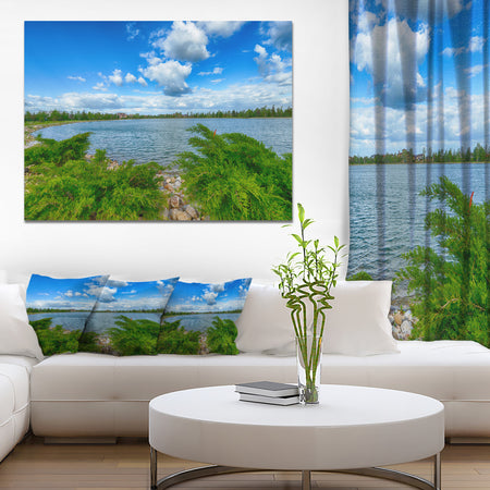 Landscape with Green and Waters - Landscape Canvas Wall Artwork