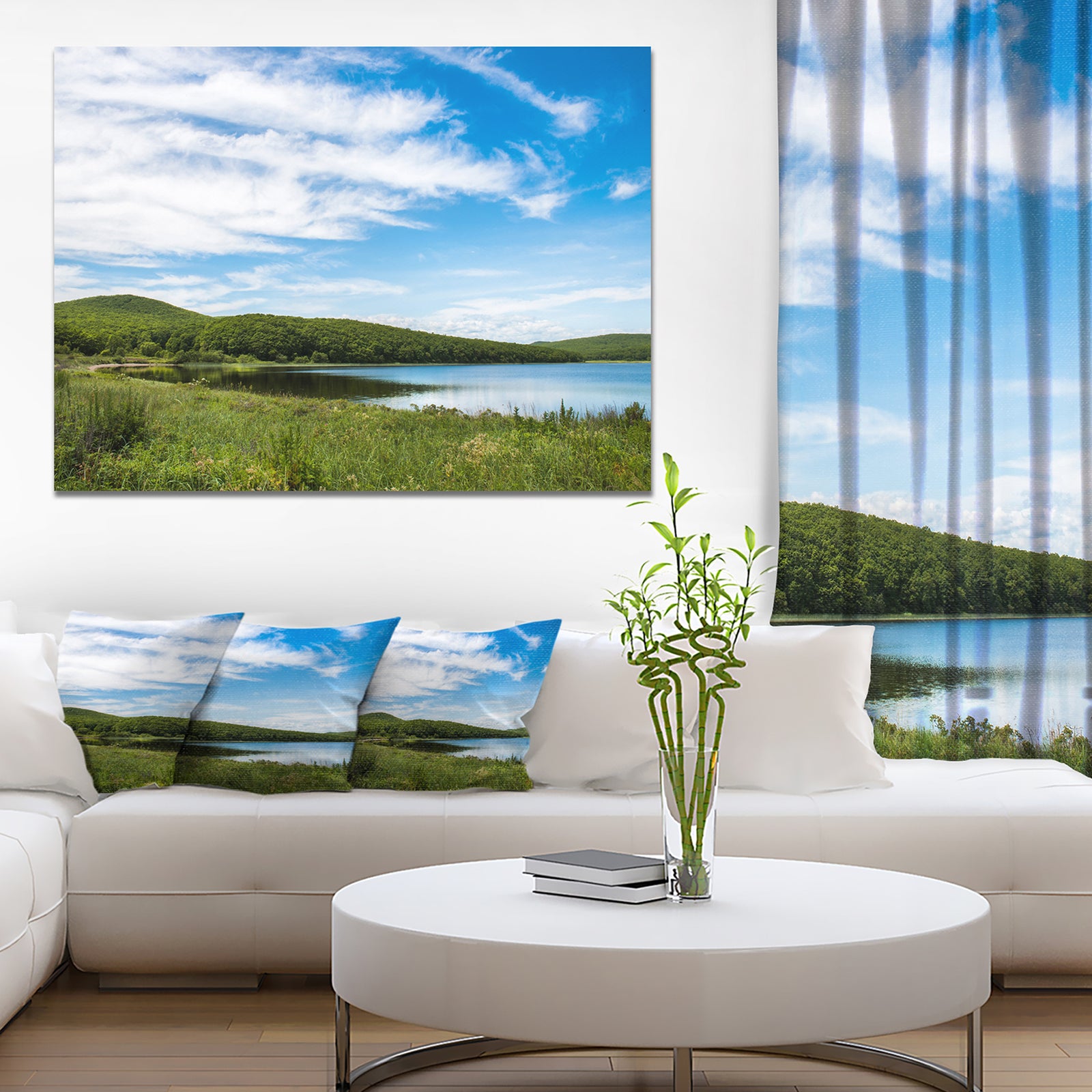 Scenic View of Pacific Ocean Beach - Landscape Wall Artwork