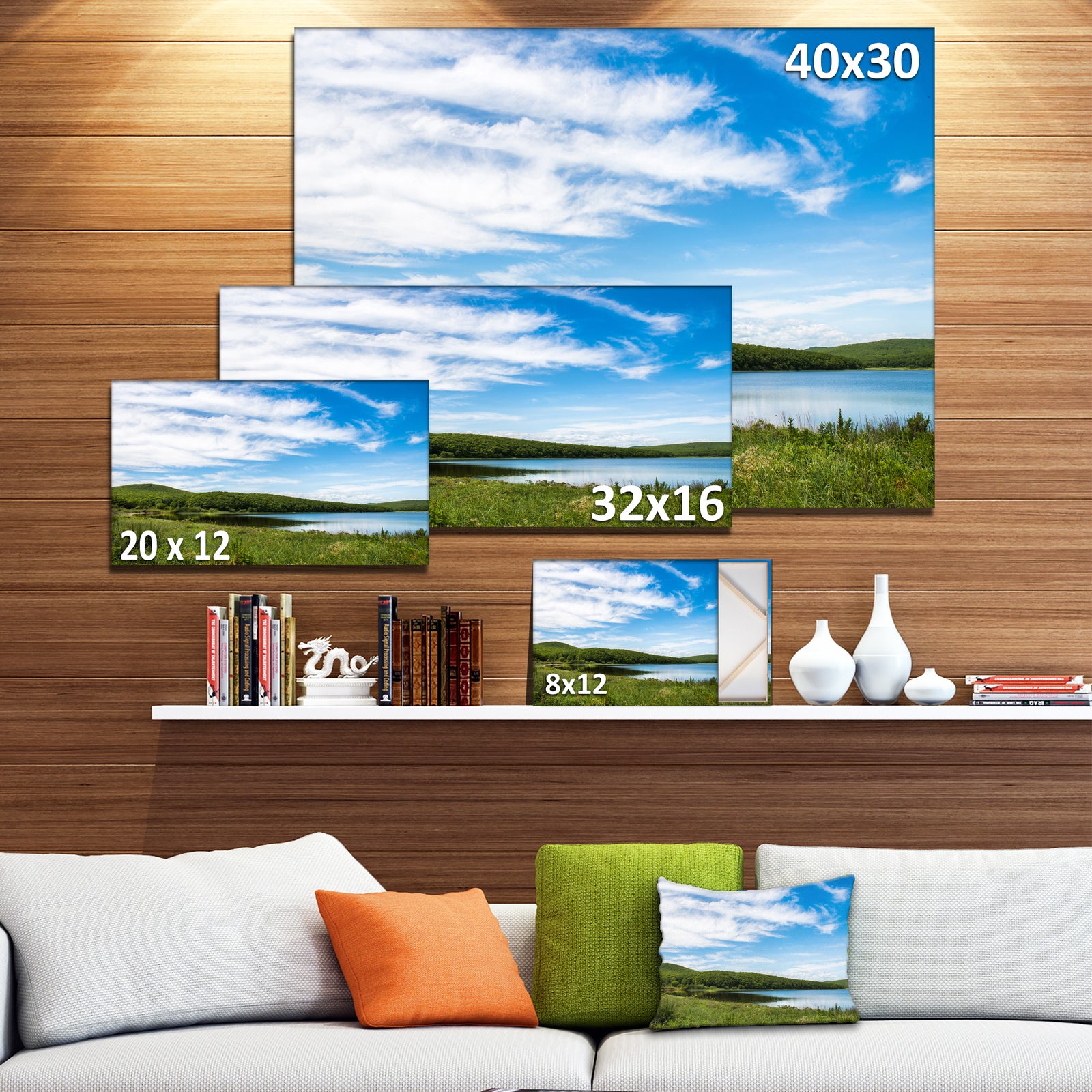 Scenic View of Pacific Ocean Beach - Landscape Wall Artwork