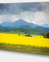 Farm House in Field Of Canola - Landscape Wall Artwork