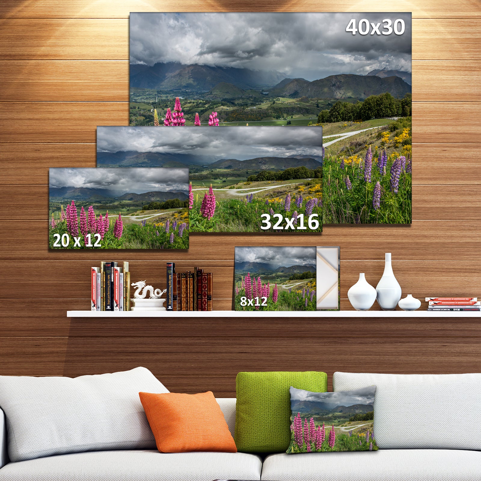 Flowering Landscape of New Zealand - Landscape Wall Artwork