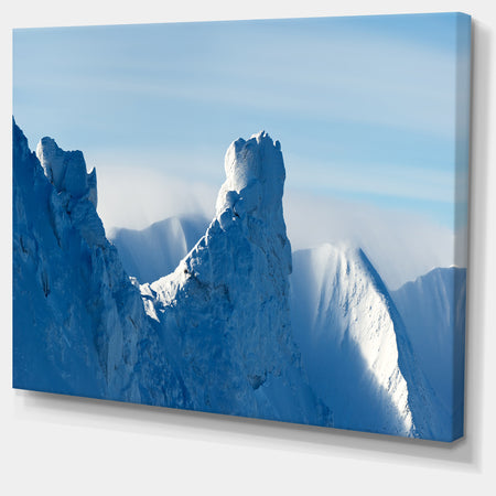 Blue Winter Hills Panorama - Landscape Wall Artwork