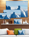 Blue Winter Hills Panorama - Landscape Wall Artwork