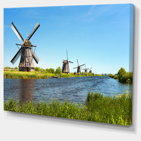 Windmills at Kinderdijk - Landscape Wall Artwork