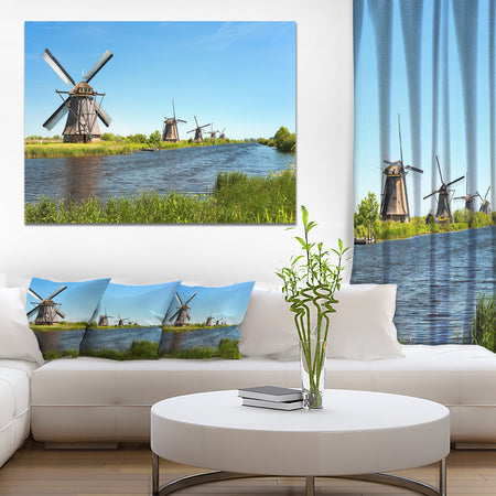Windmills at Kinderdijk - Landscape Wall Artwork