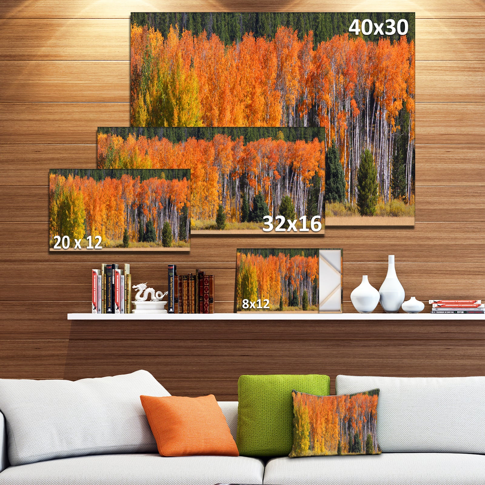 Fall Trees Panorama - Landscape Wall Artwork