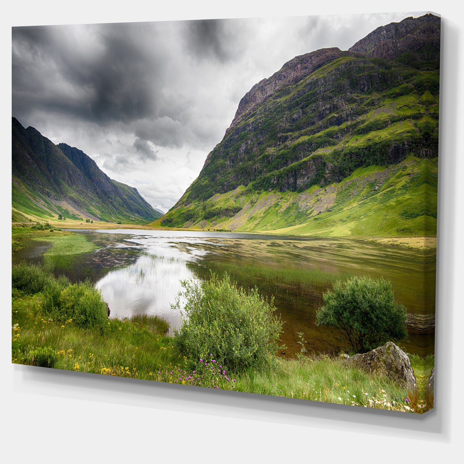 Valley Of Glencoe in Green - Landscape Wall Artwork