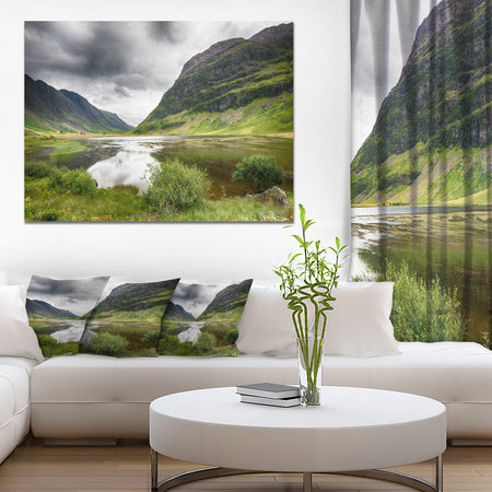 Valley Of Glencoe in Green - Landscape Wall Artwork
