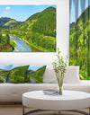 Green Mountains and River - Landscape Wall Artwork