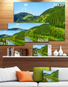 Green Mountains and River - Landscape Wall Artwork