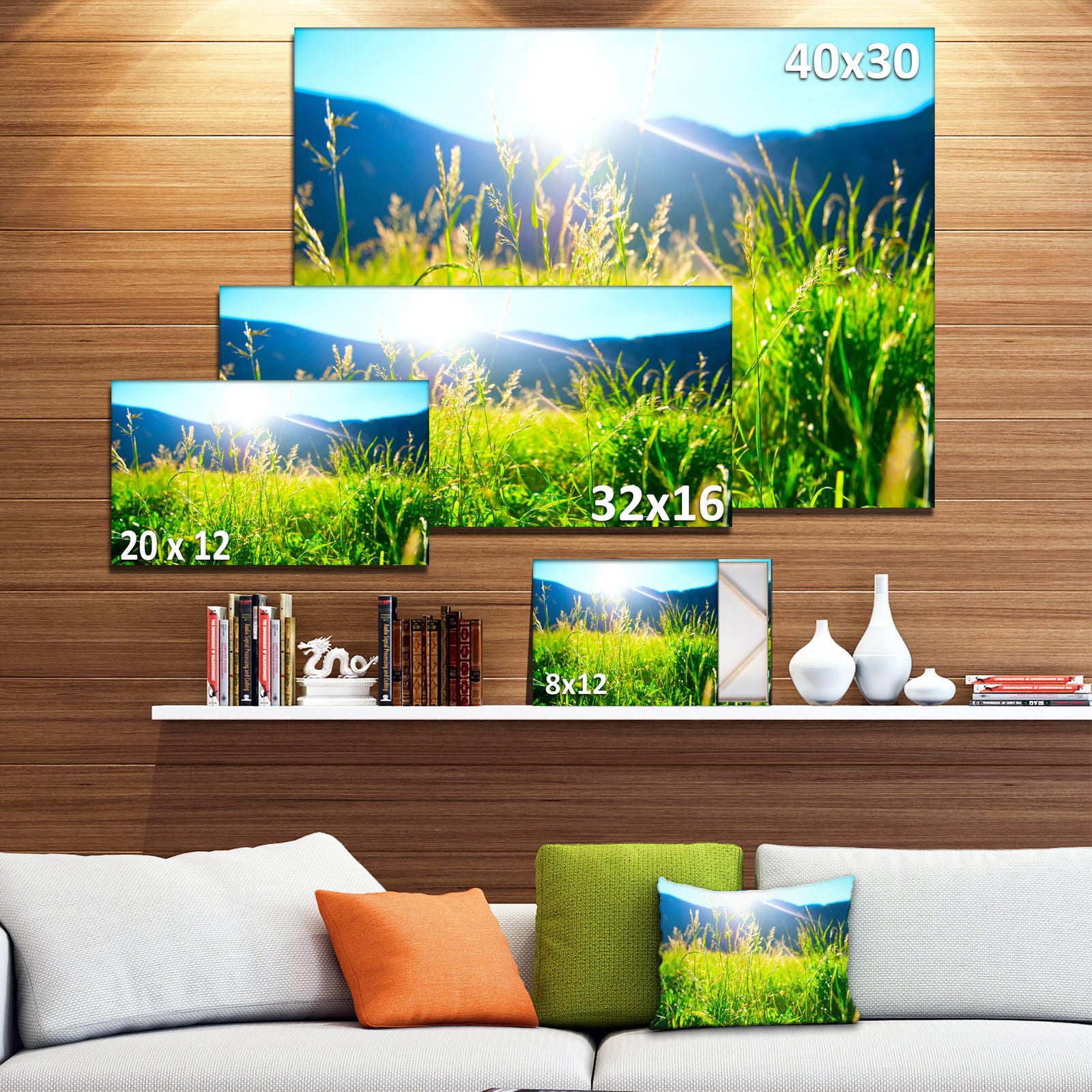 Beautiful Green Nature Wonder - Landscape Wall Artwork
