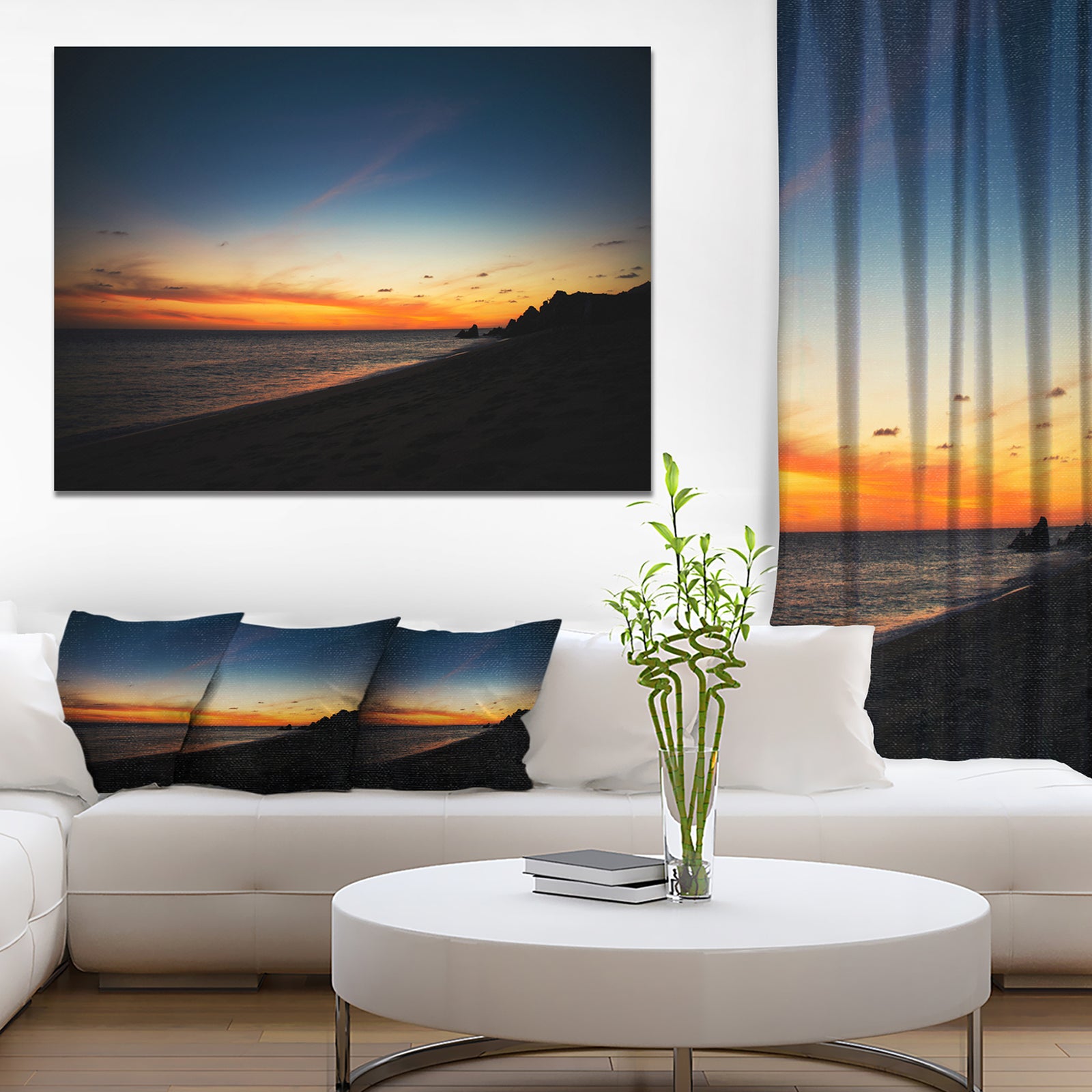 Sunset Over Beach in Cabo St.Lucas - Landscape Wall Artwork