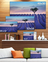 Lonely Trees Uphill on Sunset - Landscape Wall Artwork