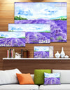 Lavender Fields Watercolor - Landscape Wall Artwork