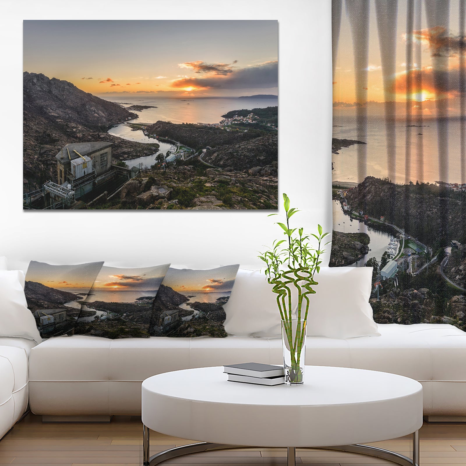 Ezaro Panorama Galicia Spain - Landscape Wall Artwork