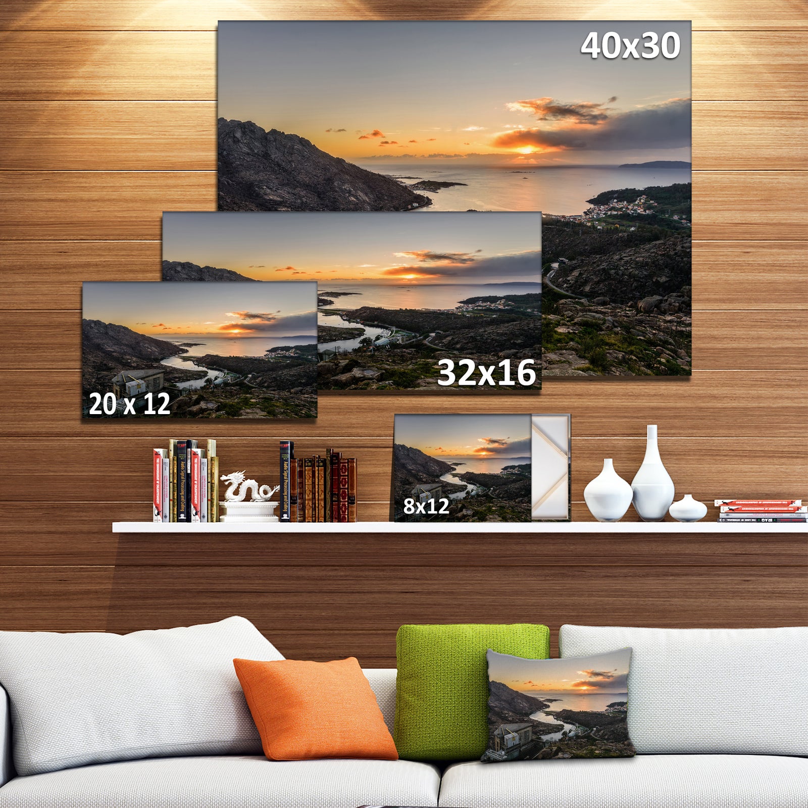 Ezaro Panorama Galicia Spain - Landscape Wall Artwork