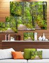 Wooden Boardwalk across Forest - Landscape Wall Artwork