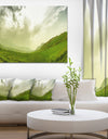 Meadow under Clouds Panorama - Landscape Wall Artwork