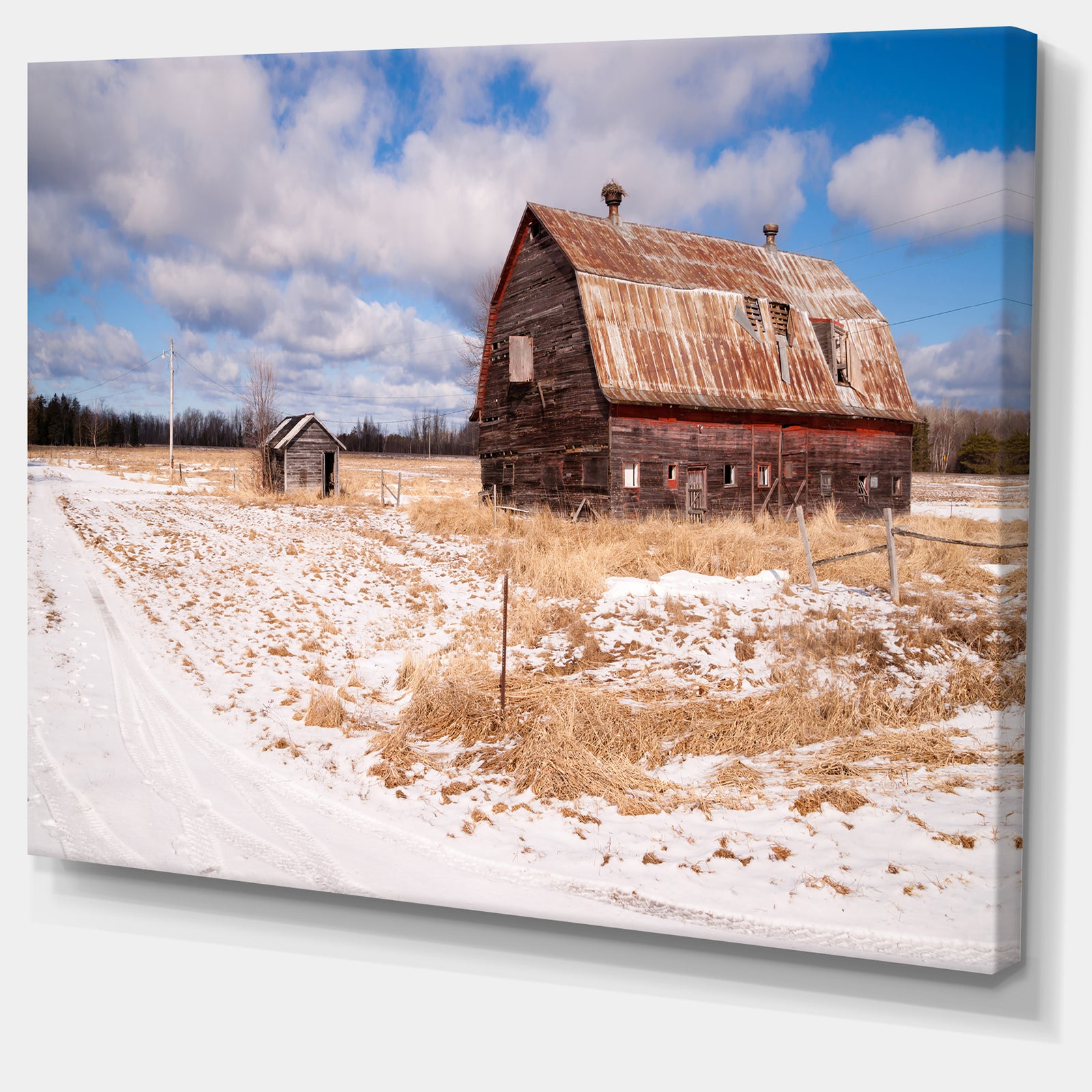 Farm Field Barn Ranch - Landscape Wall Artwork