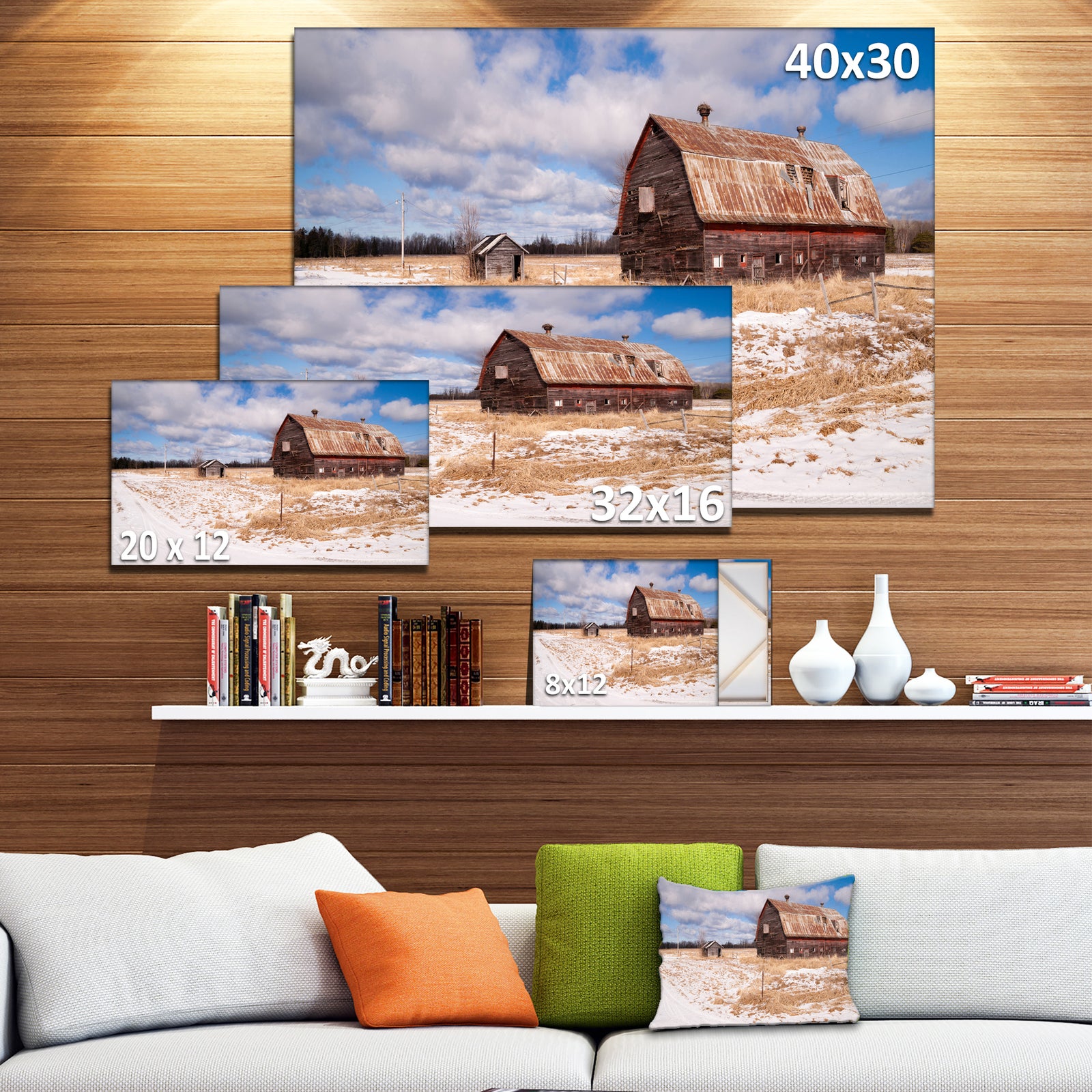Farm Field Barn Ranch - Landscape Wall Artwork