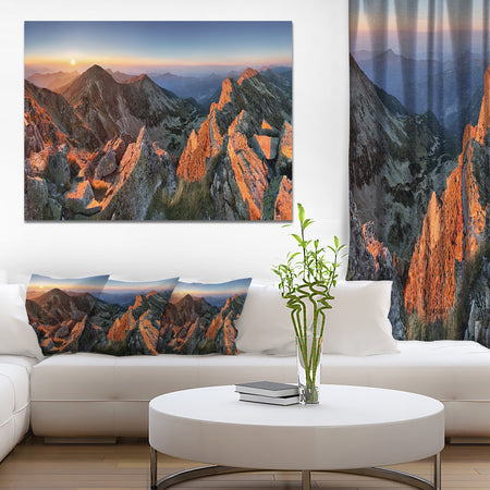 Majestic Sunset in Fall Mountains - Landscape Wall Artwork