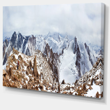 Climbers on the Mountain Top - Landscape Wall Artwork