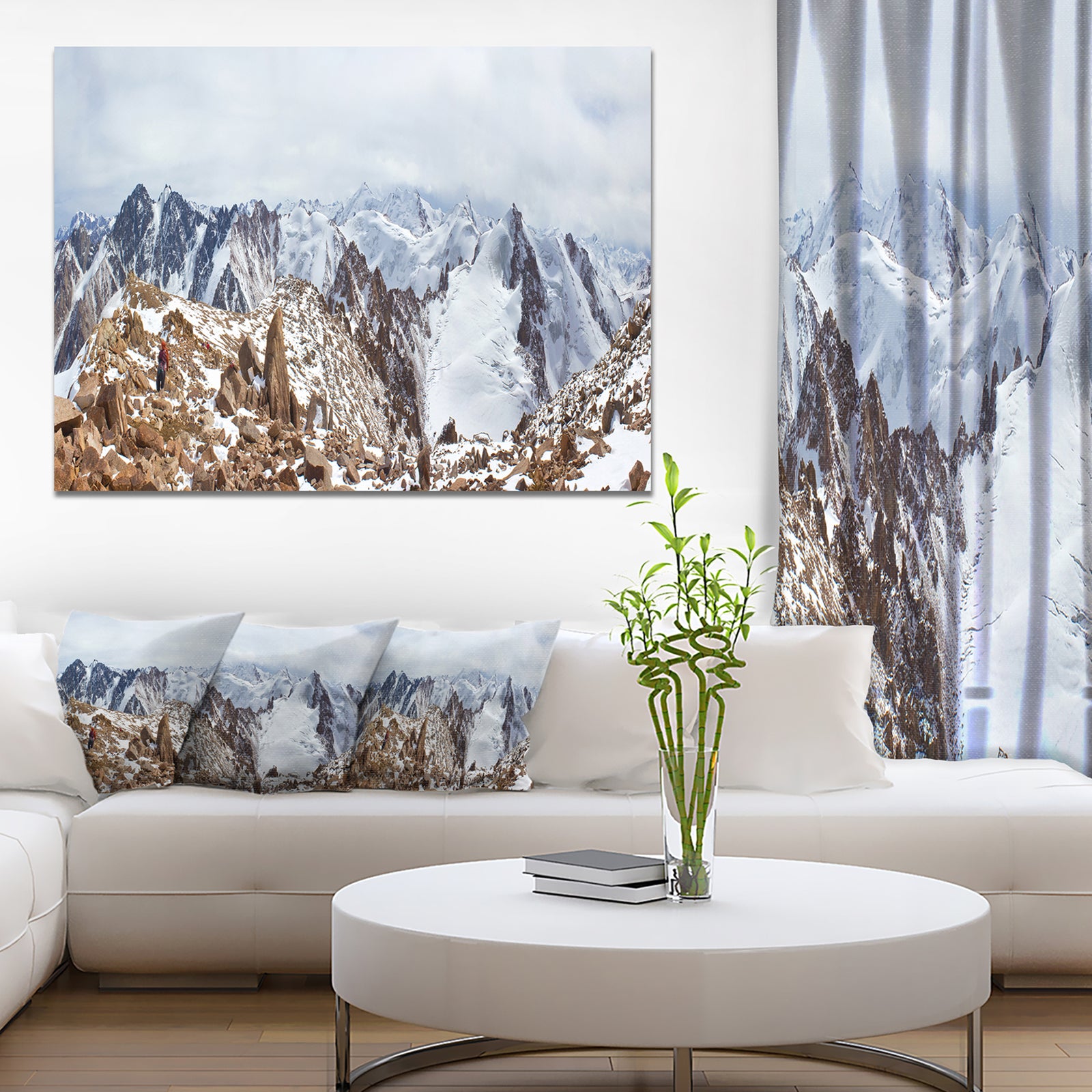 Climbers on the Mountain Top - Landscape Wall Artwork