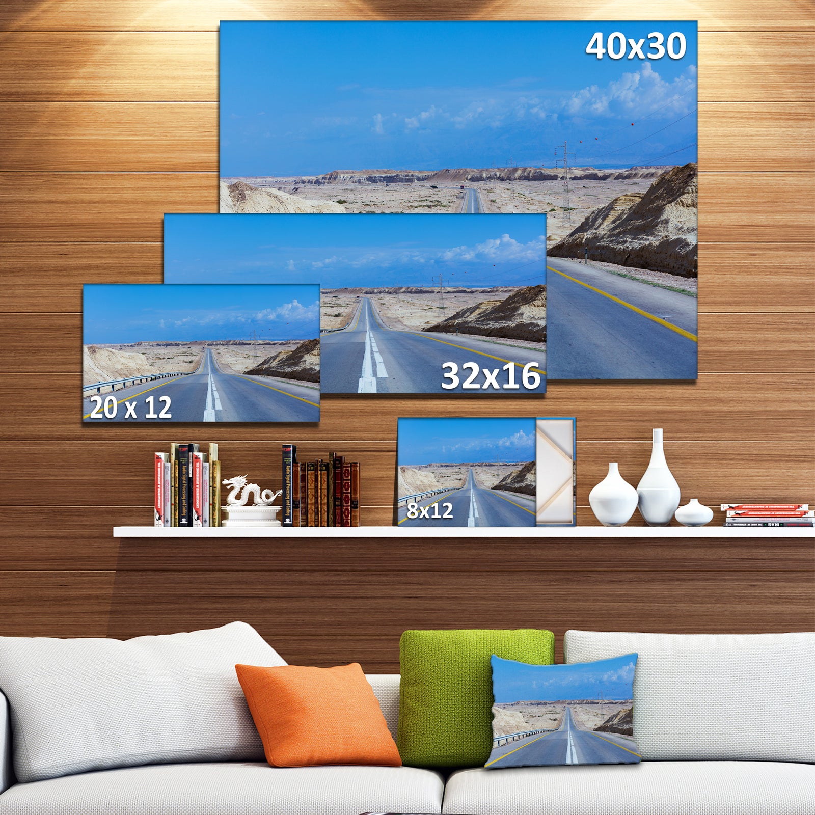 Beautiful Desert Road Israel - Landscape Wall Artwork