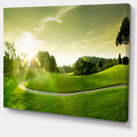 Beautiful Green Valley Panorama - Landscape Wall Artwork